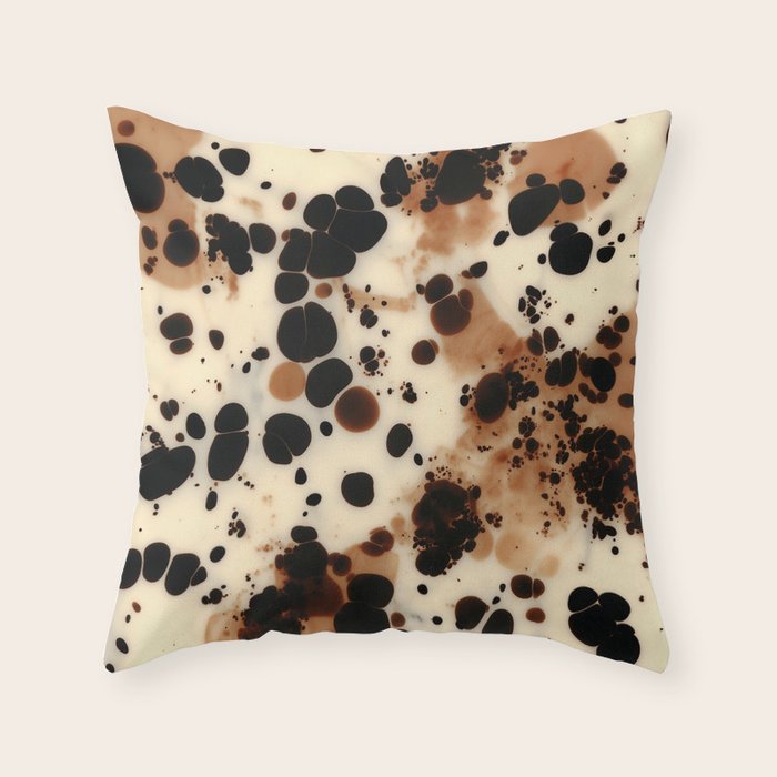 Amber Drift Tortoiseshell Throw Pillow Gallery Image 6