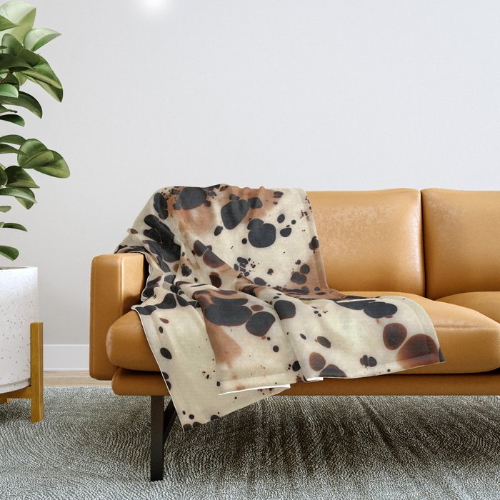 Amber Drift Tortoiseshell Throw Blanket Gallery Image 1