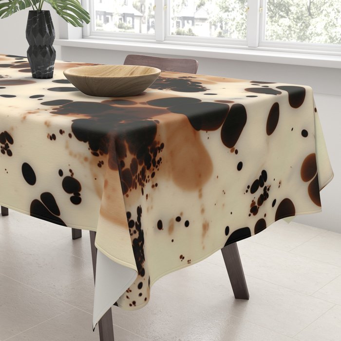 Amber Drift Tortoiseshell Tablecloth Gallery Image 3