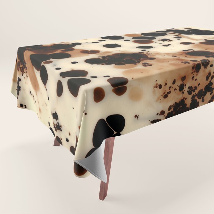 Amber Drift Tortoiseshell Tablecloth Gallery Image 1