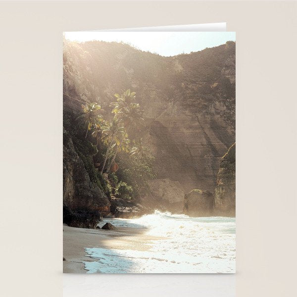 Tropical Bali Beach Photo | Diamond Beach Nusa Penida Island Print | Indonesia Travel Photography Stationery Card Gallery Image 1