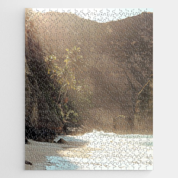 Tropical Bali Beach Photo | Diamond Beach Nusa Penida Island Print | Indonesia Travel Photography Jigsaw Puzzle Gallery Image 1