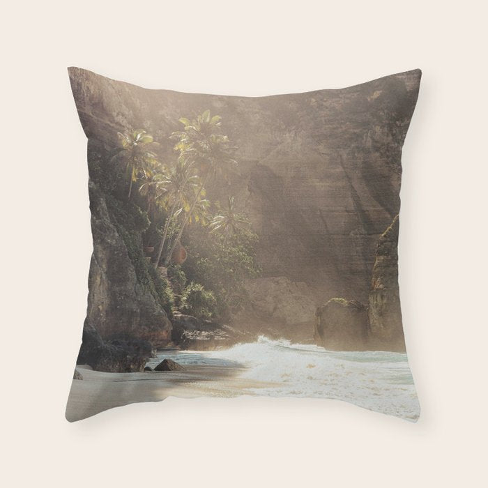 Tropical Bali Beach Photo | Diamond Beach Nusa Penida Island Print | Indonesia Travel Photography Throw Pillow Gallery Image 6
