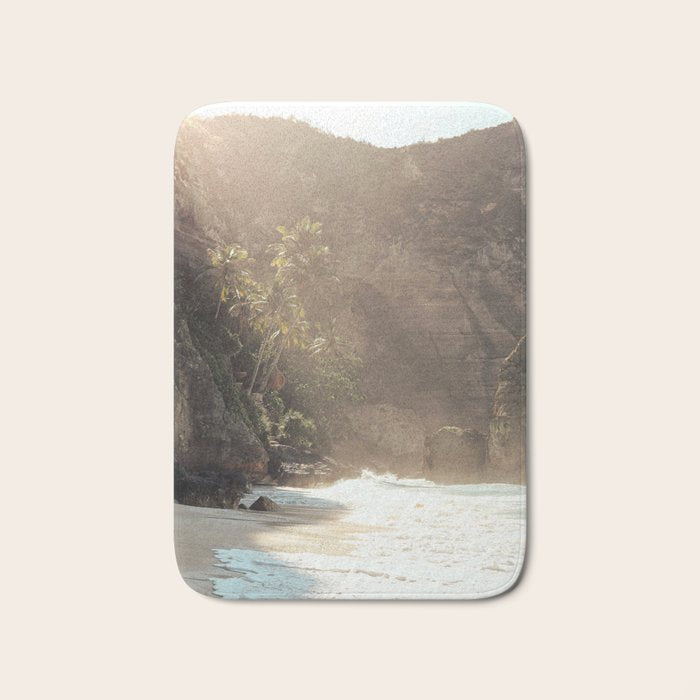 Tropical Bali Beach Photo | Diamond Beach Nusa Penida Island Print | Indonesia Travel Photography Bath Mat Gallery Image 1