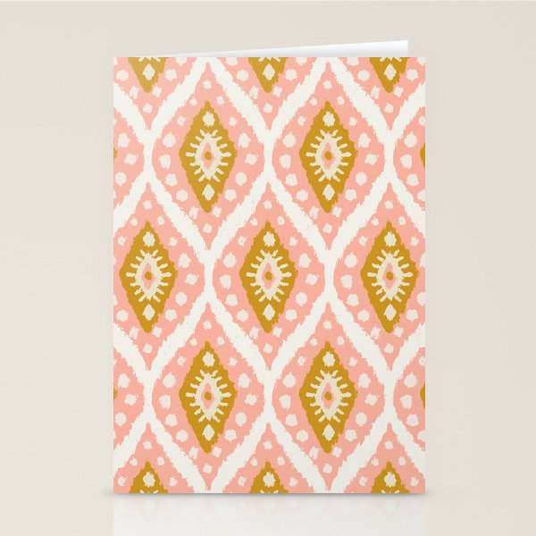 Caliza (Pink & Marigold) Stationery Card Gallery Image 1