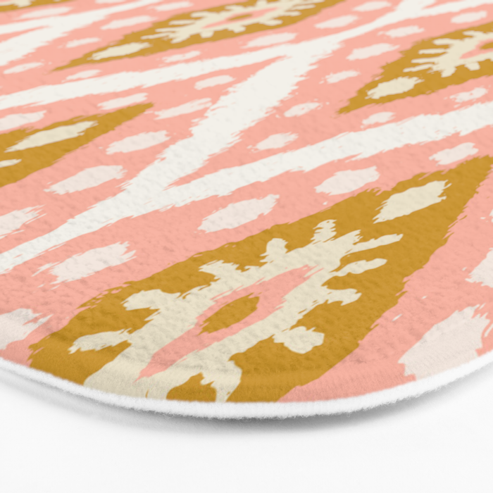 Caliza (Pink & Marigold) Bath Mat Gallery Image 3