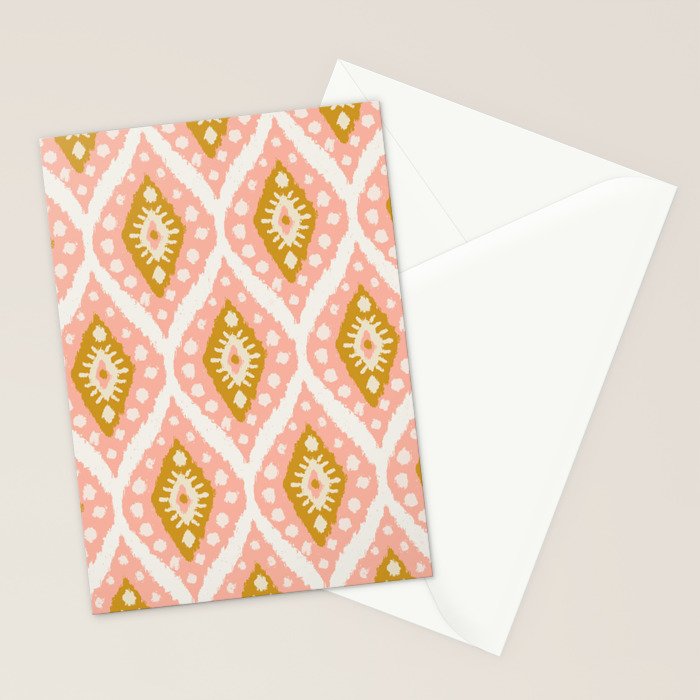 Caliza (Pink & Marigold) Stationery Card Gallery Image 2