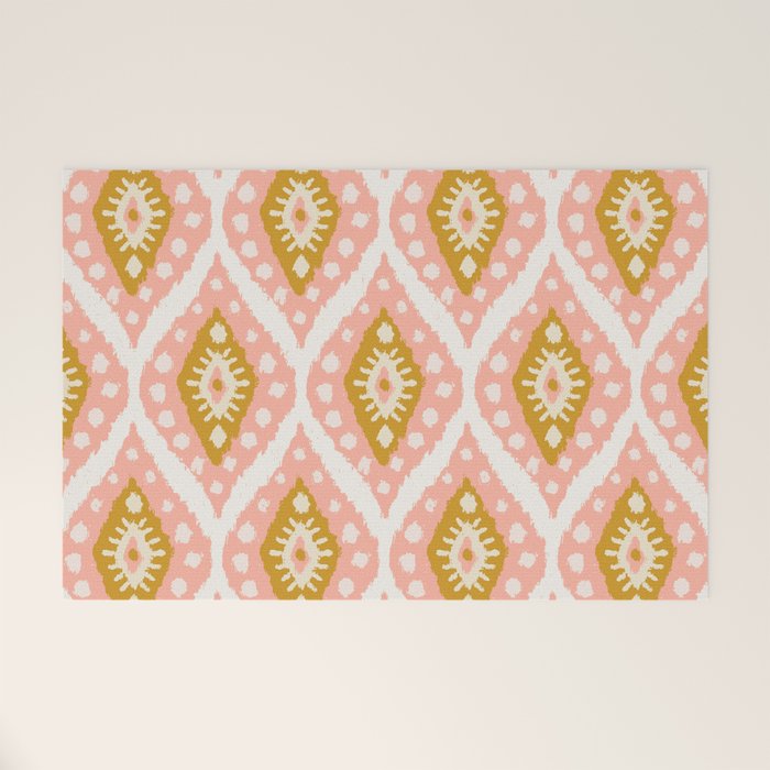 Caliza (Pink & Marigold) Welcome Mat Gallery Image 1