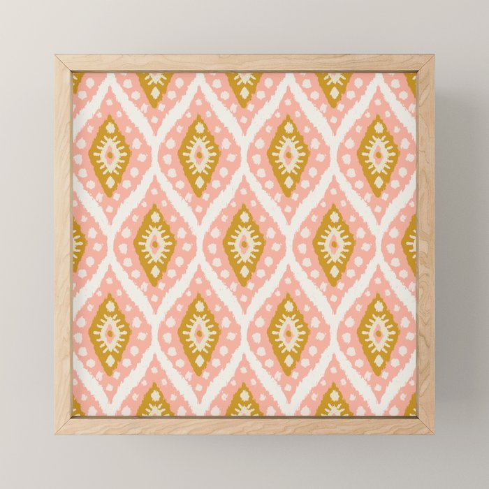 Caliza (Pink & Marigold) Mini Art Print Gallery Image 1