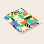 Geometric Collage Matisse Style Green Red Blue Red Pattern Notebook Gallery Image 2