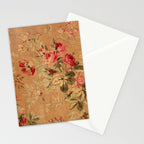 Vintage Floral Pattern Stationery Card Gallery Image 2