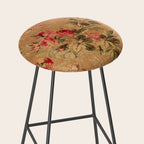 Vintage Floral Pattern Stool Gallery Image 2
