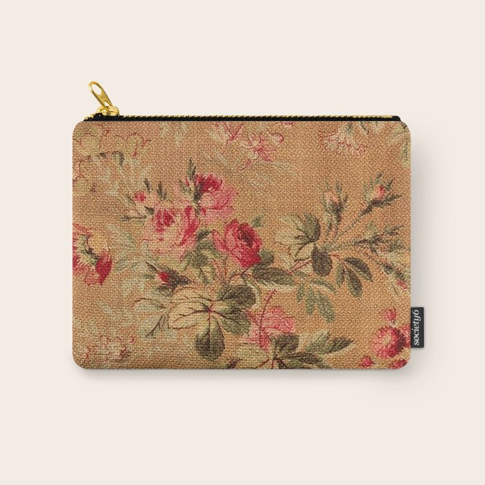Vintage Floral Pattern Carry All Pouch Gallery Image 1
