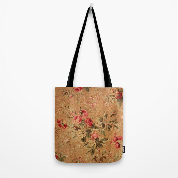Vintage Floral Pattern Tote Bag Gallery Image 2