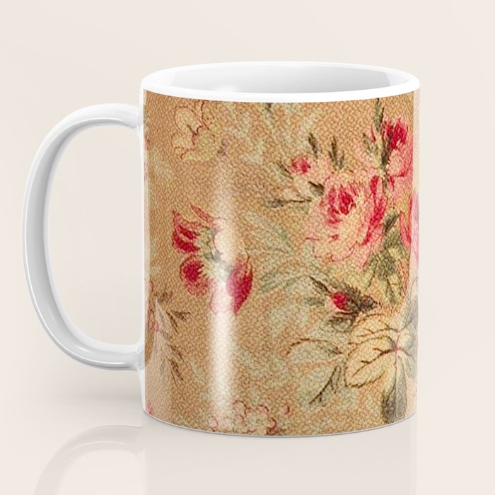 Vintage Floral Pattern Coffee Mug Gallery Image 3