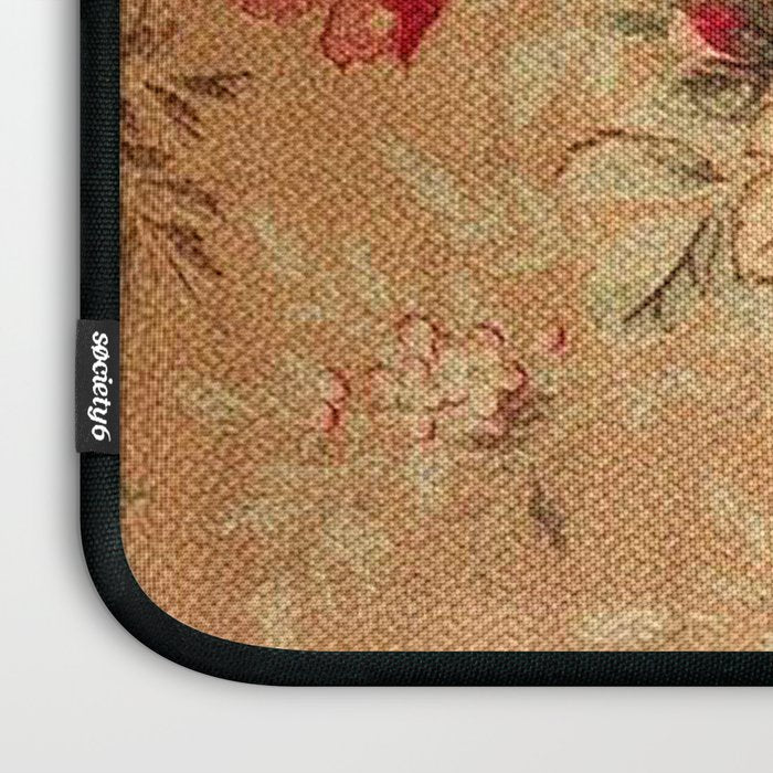 Vintage Floral Pattern Laptop Sleeve Gallery Image 3