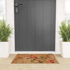 Vintage Floral Pattern Welcome Mat Gallery Image 3