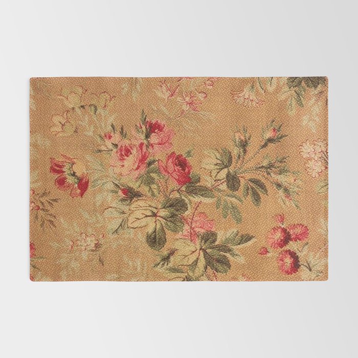Vintage Floral Pattern Rug Gallery Image 2