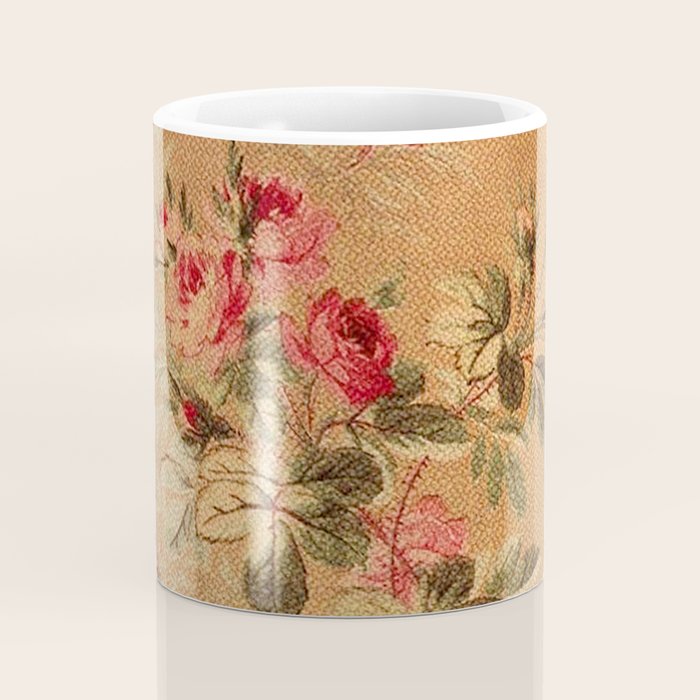 Vintage Floral Pattern Coffee Mug Gallery Image 4
