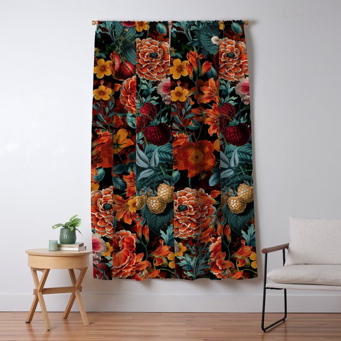 EXOTIC GARDEN - NIGHT XXIV Window Curtain Gallery Image 5
