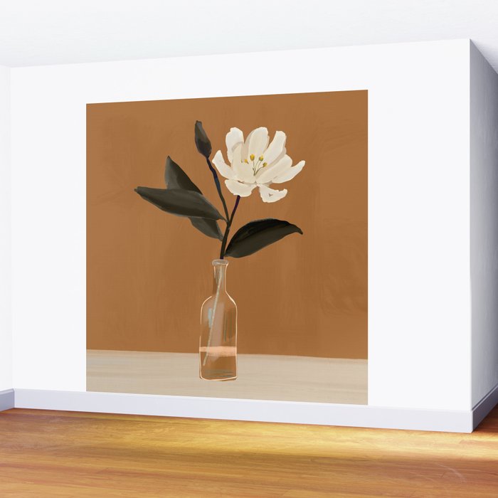 Flowers in Vase  Wall Mural Gallery Image 2