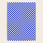 Small Cobalt Blue and White Checkerboard Pattern Poster Gallery Image 4