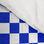 Small Cobalt Blue and White Checkerboard Pattern Comforter Gallery Image 4