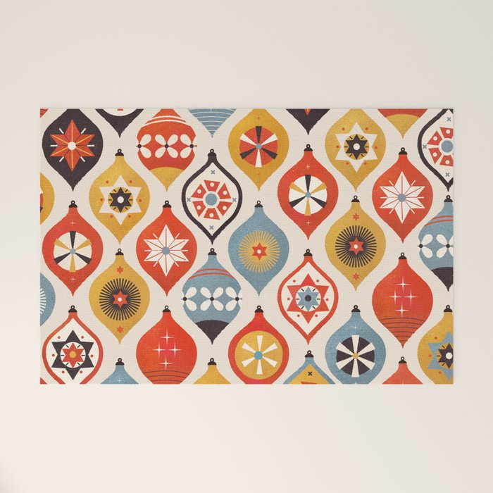 Christmas Tree Decorations Welcome Mat Gallery Image 1