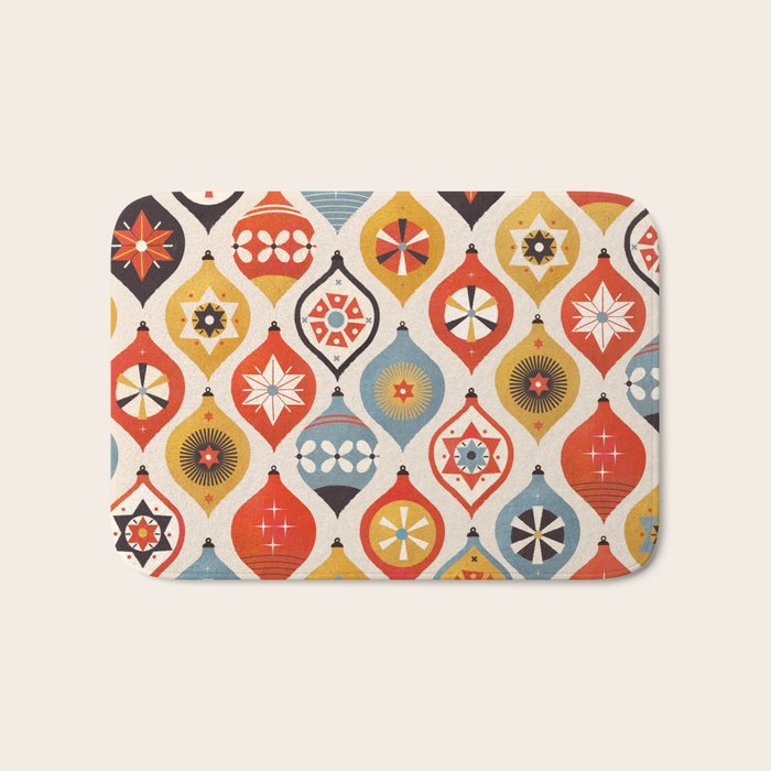 Christmas Tree Decorations Bath Mat Gallery Image 1