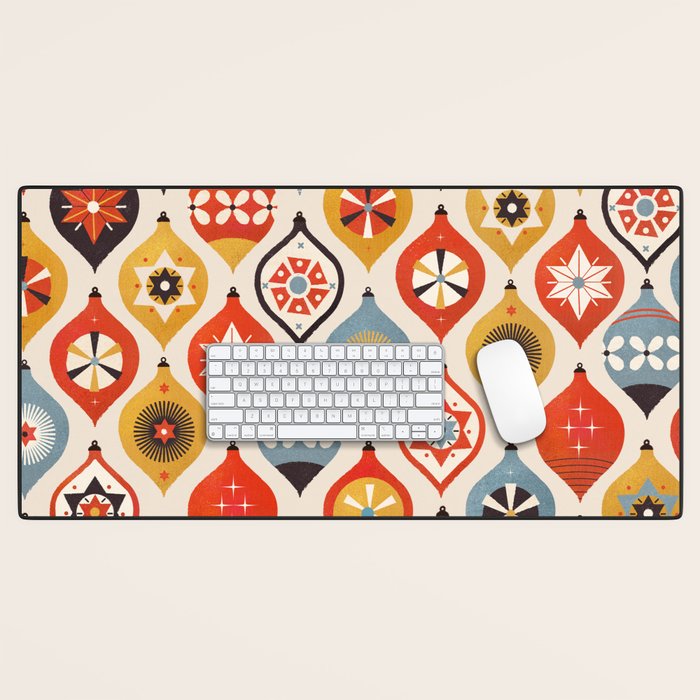 Christmas Tree Decorations Desk Mat Gallery Image 1