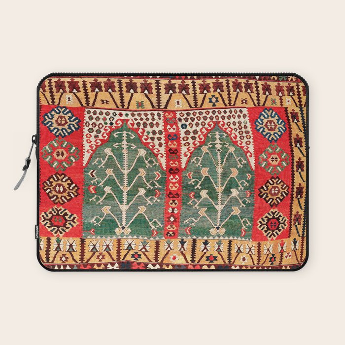 Saf Gümüshane Northeast Anatolian Kilim Print Laptop Sleeve Gallery Image 1