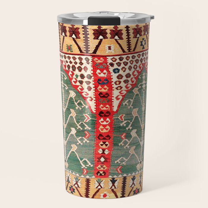 Saf Gümüshane Northeast Anatolian Kilim Print Travel Mug Gallery Image 1