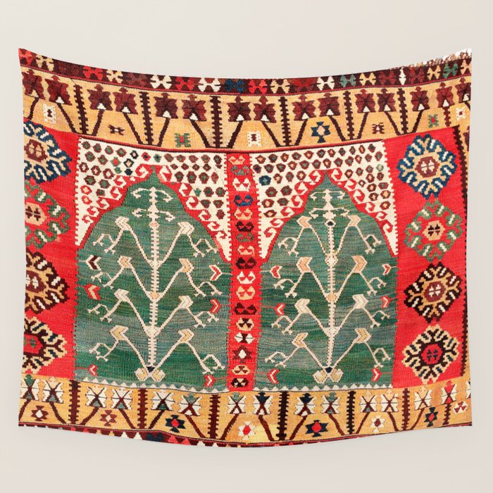 Saf Gümüshane Northeast Anatolian Kilim Print Wall Tapestry Gallery Image 4