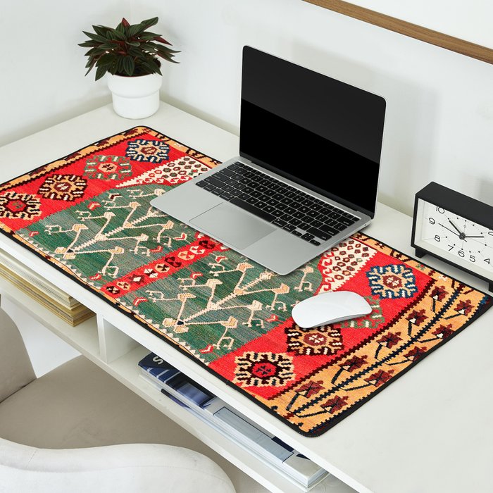 Saf Gümüshane Northeast Anatolian Kilim Print Desk Mat Gallery Image 2