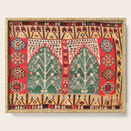 Saf Gümüshane Northeast Anatolian Kilim Print Serving Tray Gallery Image 1