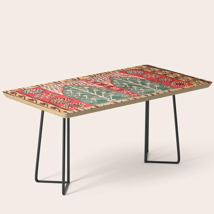 Saf Gümüshane Northeast Anatolian Kilim Print Coffee Table Gallery Image 1