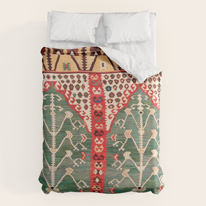 Saf Gümüshane Northeast Anatolian Kilim Print Duvet Cover Gallery Image 6