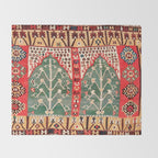 Saf Gümüshane Northeast Anatolian Kilim Print Throw Blanket Gallery Image 2