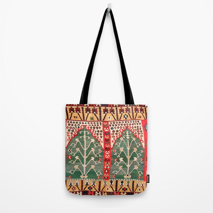 Saf Gümüshane Northeast Anatolian Kilim Print Tote Bag Gallery Image 2