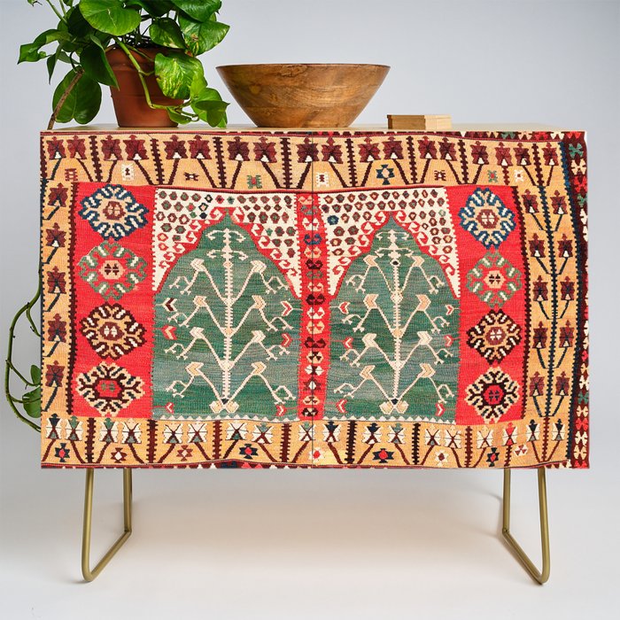 Saf Gümüshane Northeast Anatolian Kilim Print Credenza Gallery Image 1