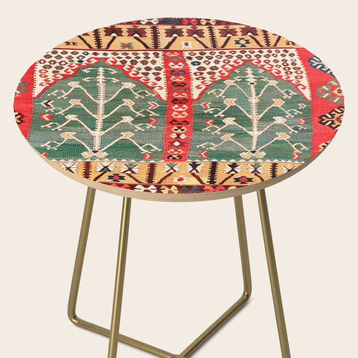 Saf Gümüshane Northeast Anatolian Kilim Print Side Table Gallery Image 2