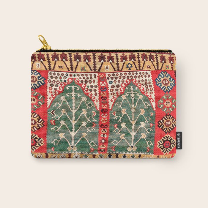 Saf Gümüshane Northeast Anatolian Kilim Print Carry All Pouch Gallery Image 1