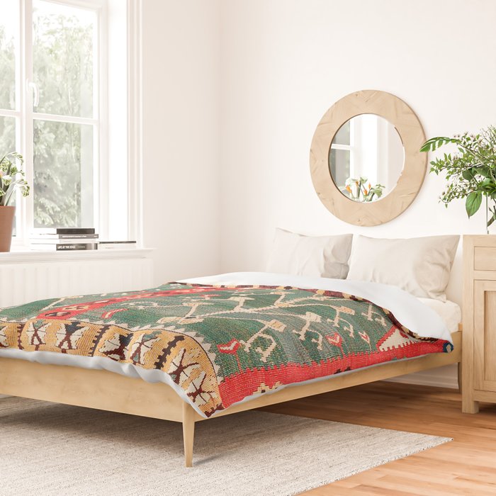 Saf Gümüshane Northeast Anatolian Kilim Print Duvet Cover Gallery Image 2