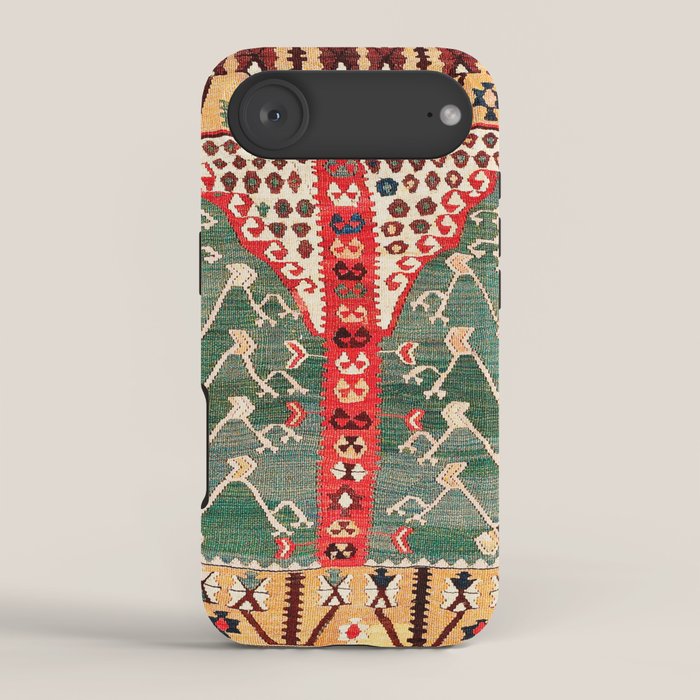 Saf Gümüshane Northeast Anatolian Kilim Print iPhone Case Gallery Image 2