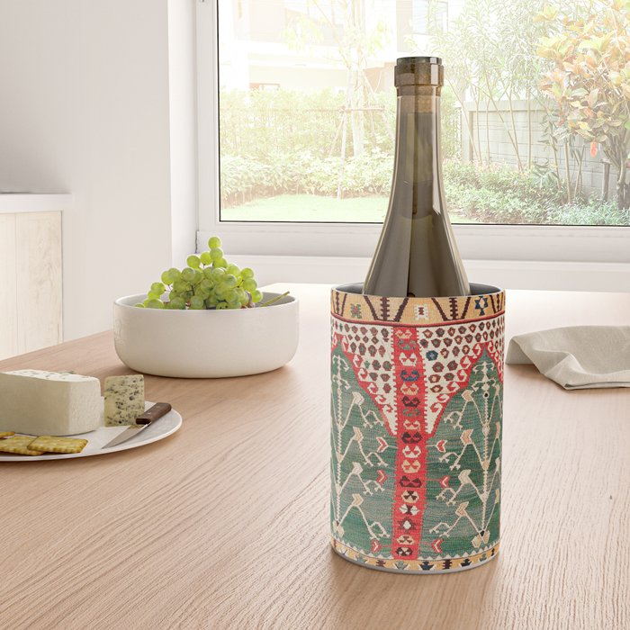Saf Gümüshane Northeast Anatolian Kilim Print Wine Chiller Gallery Image 4