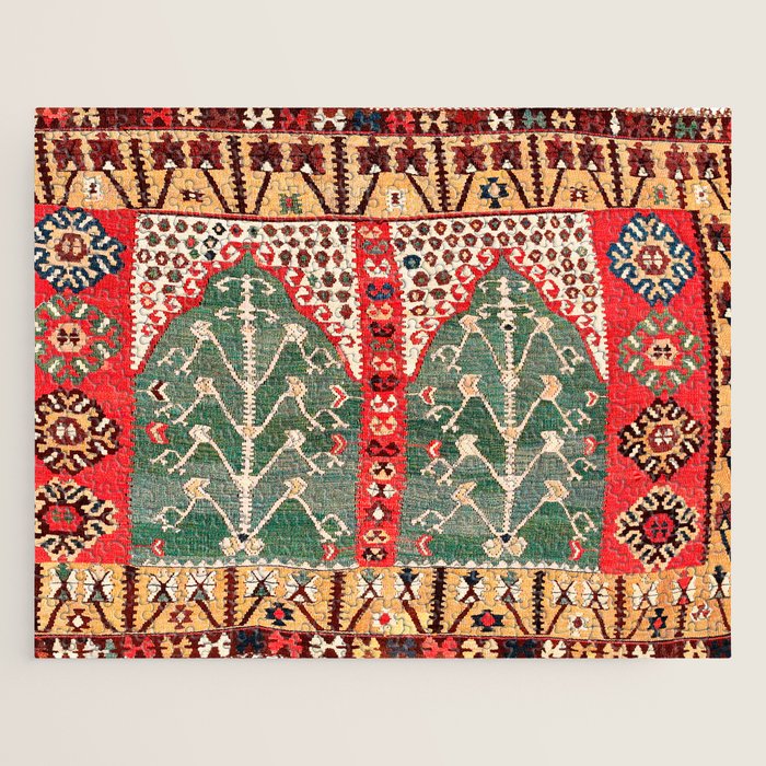 Saf Gümüshane Northeast Anatolian Kilim Print Jigsaw Puzzle Gallery Image 1