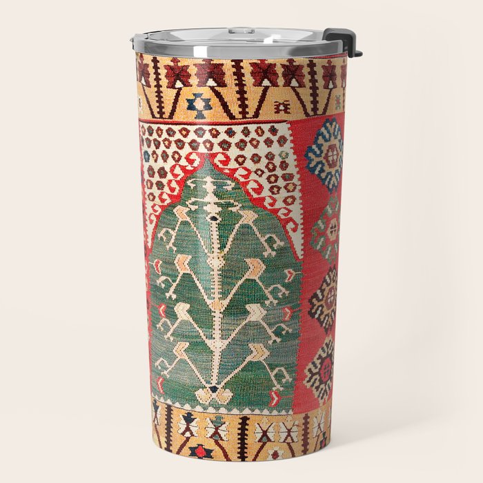 Saf Gümüshane Northeast Anatolian Kilim Print Travel Mug Gallery Image 2