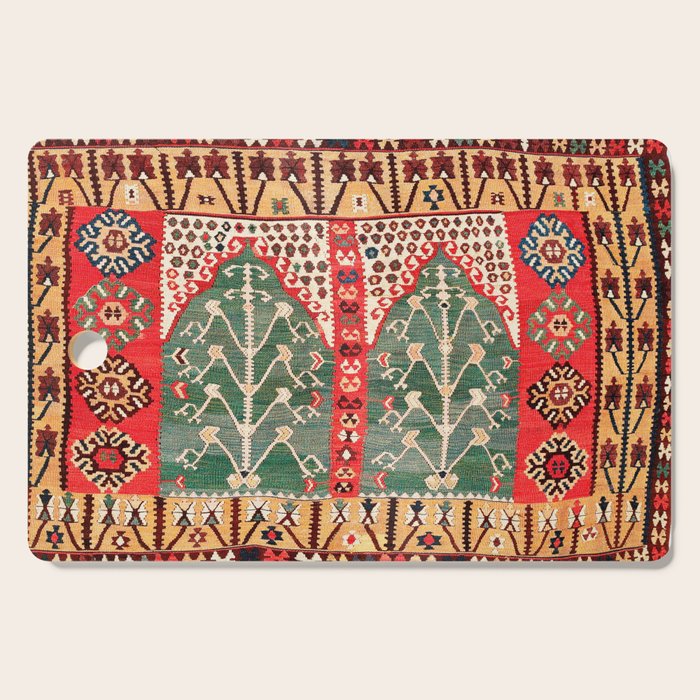 Saf Gümüshane Northeast Anatolian Kilim Print Cutting Board Gallery Image 1