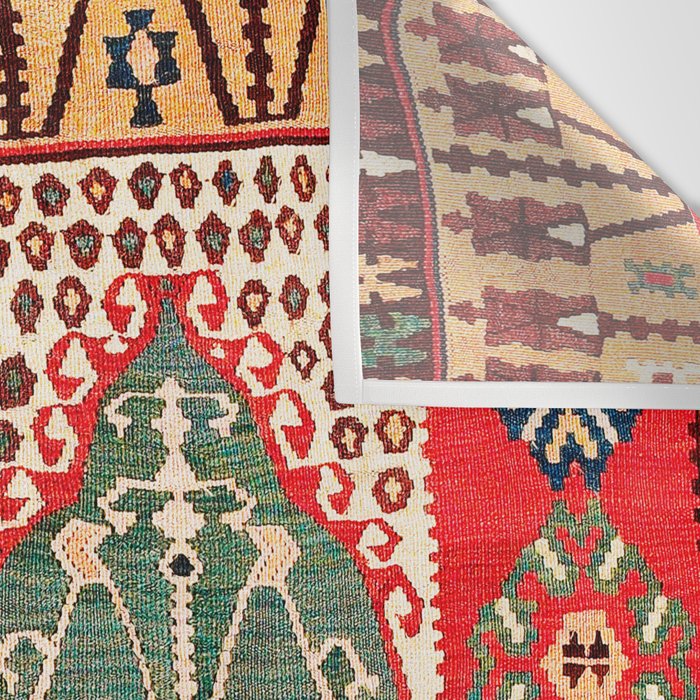 Saf Gümüshane Northeast Anatolian Kilim Print Wall Tapestry Gallery Image 3