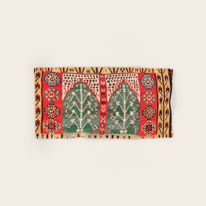 Saf Gümüshane Northeast Anatolian Kilim Print Bath Towel Gallery Image 1